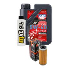 Inspectiepakket 1L 5W-40 + oliefilter voor KTM EXC 400 ccm bouwjaar 2008