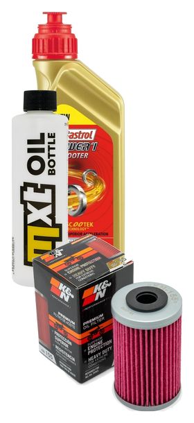 Paquete de inspección 1L 5W-40 con filtro de aceite para KTM EXC 400 ccm Año 2009