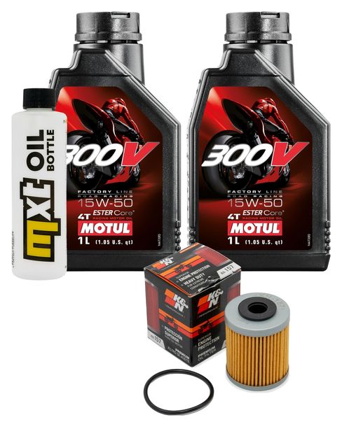Inspektionspaket 2L 15W-50 + Ölfilter für KTM EXC Racing 450 ccm Bj. 2003 - 2005