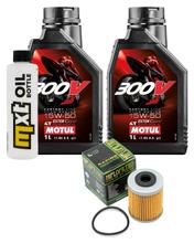 Pacchetto di ispezione 2L 15W-50+filtro olio per KTM EXC Racing 450 ccm Anno 2003 - 2005