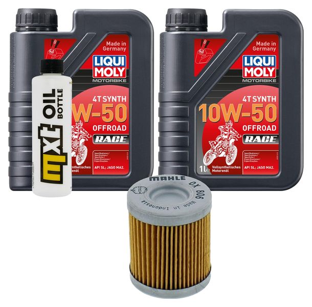Inspektionspaket 2L 10W-50 + Ölfilter für KTM EXC RACING 520 ccm Bj. 2000 - 2002