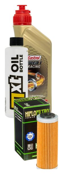 Paquete de inspección 1L 10W-50+filtro de aceite para KTM EXC Freeride SX-F 350 / 530 ccm Año 2008 - 2017