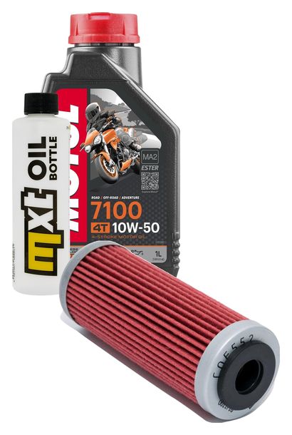 Inspektionspaket 1L 10W-50 + Ölfilter für KTM EXC Freeride SX-F 350 / 530 ccm Bj. 2008 - 2017