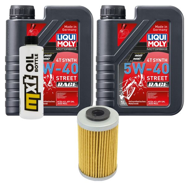 Inspektionspaket 2L 5W-40 + Ölfilter für KTM EXC-F 250 ccm Bj. 2007 - 2009