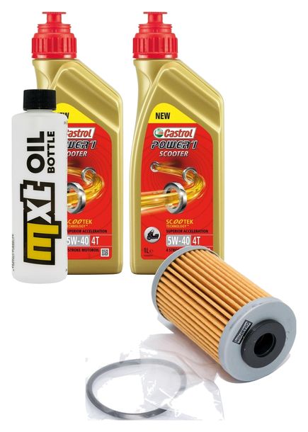 Paquete de inspección 2L 5W-40 + filtro de aceite para KTM EXC-F 250 ccm Año 2007 - 2009