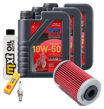 Inspection package 3L 10W-50 + oil filter + 1x spark plug for KTM LC4 Adventure R 640 ccm Year 2003