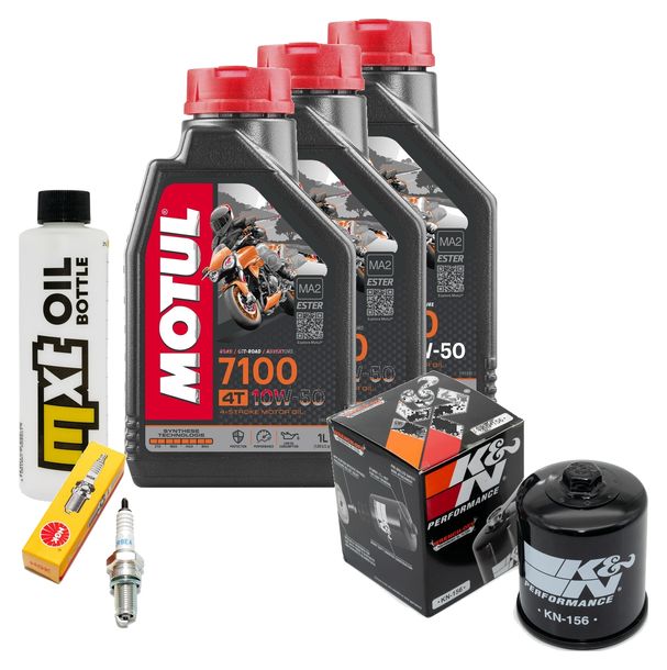 Inspektionspaket 3L 10W-50 + Ölfilter + 1x Zündkerze für KTM LC4 Adventure R 640 ccm Bj. 2000 - 2002