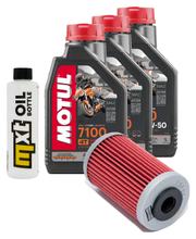 Inspectiepakket 3L 10W-50 + oliefilter + 1x bougie voor KTM LC4 Adventure R 640 ccm Bouwjaar 2000 - 2002