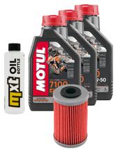 Inspektionspaket 3L 10W-50 + Ölfilter + 1x Zündkerze für KTM LC4 Adventure R 640 ccm Bj. 2000 - 2002
