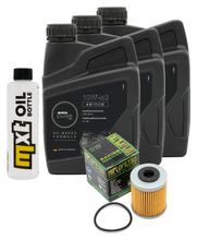 Pacchetto di ispezione 3L 10W-50 + filtro olio + 1x candela per KTM LC4 Adventure R 640 ccm Anno 2000 - 2002
