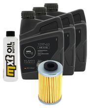 Kit d'inspection 3L 10W-50 + filtre à huile + 1x bougie pour KTM LC4 Adventure R 640 ccm Année 2000 - 2002