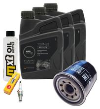 Kit d'inspection 3L 10W-50 + filtre à huile + 1x bougie pour KTM LC4 Adventure R 640 ccm Année 2000 - 2002
