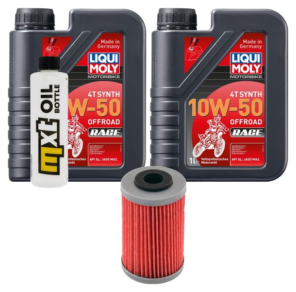 Inspektionspaket 2L 10W-50 + Ölfilter für KTM RC 200 ccm Bj. 2015
