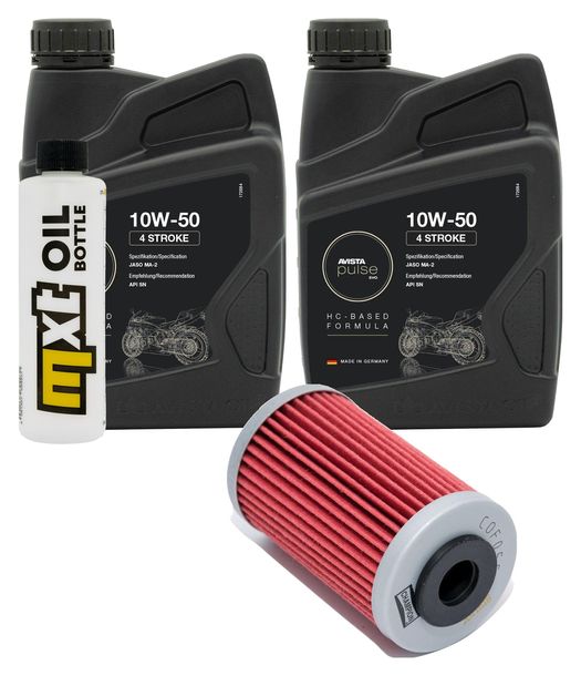 Inspektionspaket 2L 10W-50 + Ölfilter für KTM RC 200 ccm Bj. 2015