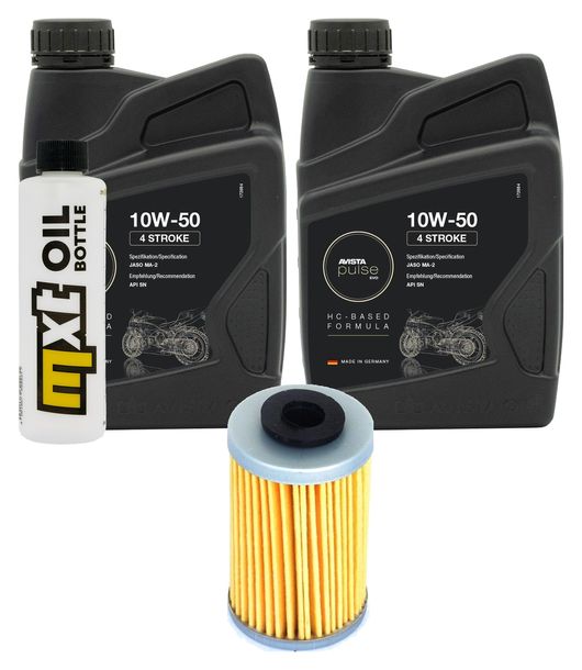 Inspektionspaket 2L 10W-50 + Ölfilter für KTM RC 200 ccm Bj. 2015