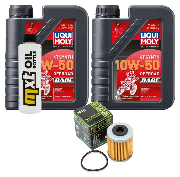 Inspektionspaket 2L 10W-50 + Ölfilter für KTM SMC Super Moto 660 ccm Bj. 2004