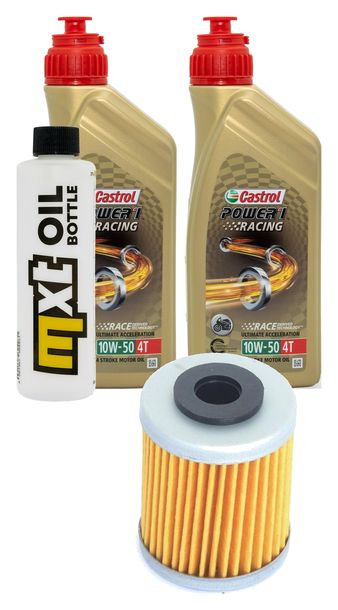 Inspektionspaket 2L 10W-50 + Ölfilter für KTM SMC Super Moto 660 ccm Bj. 2004