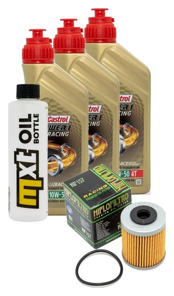 Inspektionspaket 3L 10W-50 + Ölfilter für KTM SMC Super Moto 660 ccm Bj. 2005