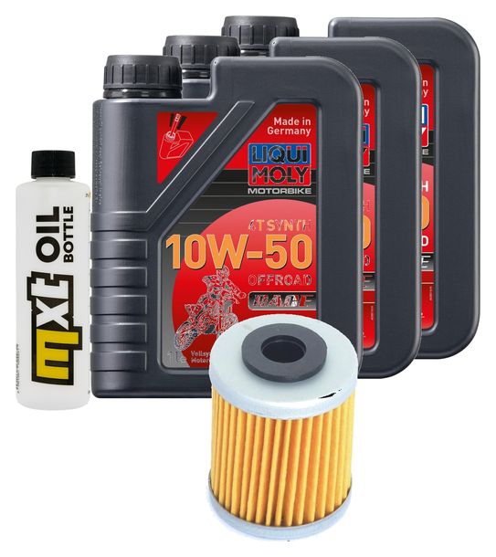 Inspektionspaket 3L 10W-50 + Ölfilter für KTM SMC Super Moto 660 ccm Bj. 2006