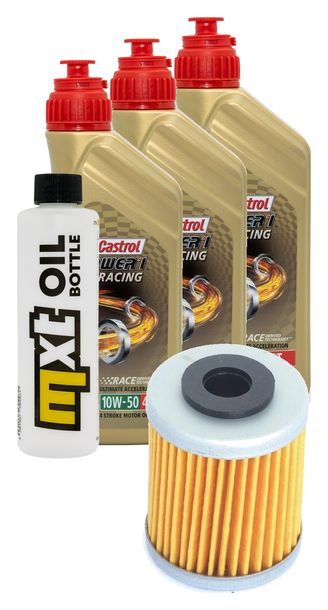 Inspektionspaket 3L 10W-50 + Ölfilter für KTM SMC Super Moto 660 ccm Bj. 2006