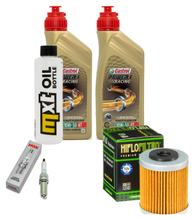 Inspectiepakket 2L 10W-50 + Oliefilter + 2x Bougie voor KTM SMC R ABS 690 ccm Bj. 2014 - 2017