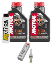 Inspectiepakket 2L 10W-50 + Oliefilter + 2x Bougie voor KTM SMC R ABS 690 ccm Bj. 2014 - 2017