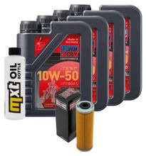 Inspectiepakket 4L 10W-50 + Oliefilter + 4x Bougie voor KTM Super Duke R 1290 ccm Bj. 2014 - 2016