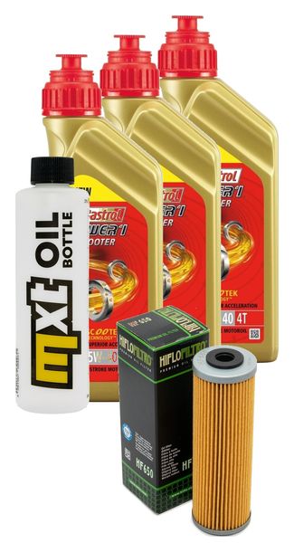 Inspektionspaket 3L 5W-40 + Ölfilter für KTM Super Duke R 990 ccm Bj. 2009 - 2012