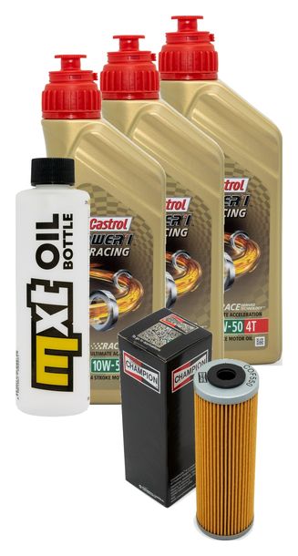 Inspektionspaket 3L 10W-50 + Ölfilter für KTM Supermoto R T 990 ccm Bj. 2013