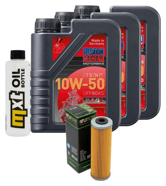 Inspektionspaket 3L 10W-50 + Ölfilter für KTM Supermoto R T 990 ccm Bj. 2013