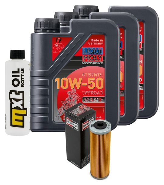 Inspektionspaket 3L 10W-50 + Ölfilter für KTM Supermoto R T 990 ccm Bj. 2013