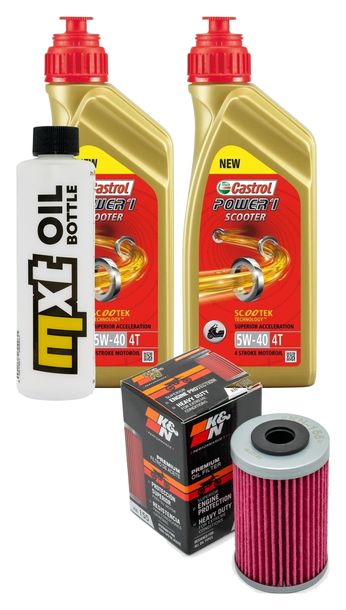 Inspektionspaket 2L 5W-40 + Ölfilter für KTM SX Racing XC 400 / 525 ccm Bj. 2000 - 2002