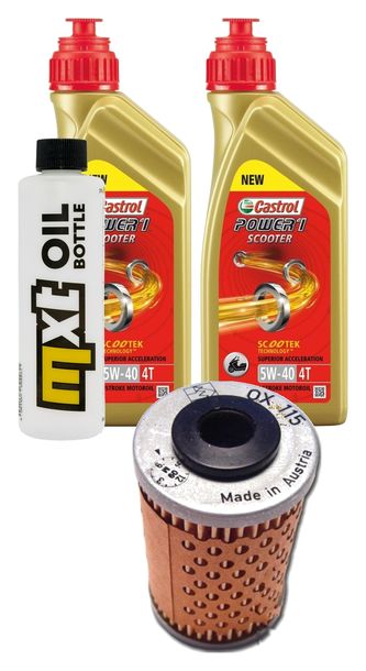 Inspektionspaket 2L 5W-40 + Ölfilter für KTM SX Racing XC 400 / 525 ccm Bj. 2000 - 2002