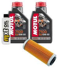 Pacchetto di ispezione 2L 10W-50+filtro olio per Husqvarna FC FE FS, KTM EXC-F Sixdays SMR i Supermoto SX SX-F Racing 450 - 501 ccm Anno 2012 - 2023