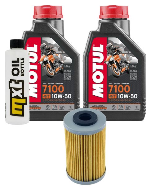 Inspektionspaket 2L 10W-50 + Ölfilter für Husaberg FE i Enduro, KTM SX SMR 250 / 450 ccm Bj. 2013