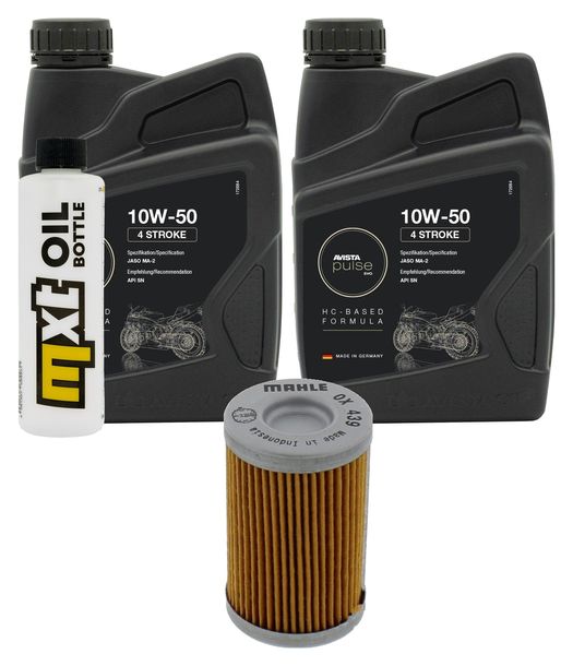 Inspektionspaket 2L 10W-50 + Ölfilter für Husaberg FE i Enduro, KTM SX SMR 250 / 450 ccm Bj. 2013