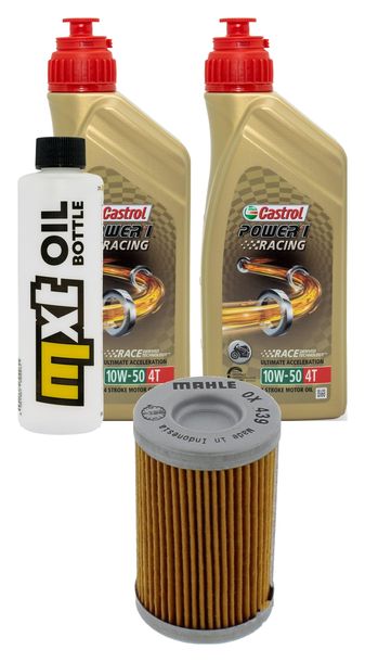 Inspektionspaket 2L 10W-50 + Ölfilter für Husaberg FE i Enduro, KTM SX SMR 250 / 450 ccm Bj. 2013