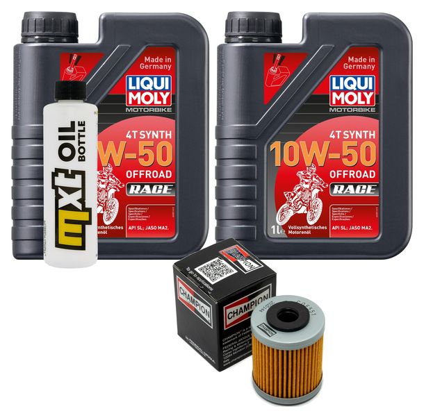 Inspektionspaket 2L 10W-50 + Ölfilter für KTM Enduro R 690 ccm Bj. 2009 - 2010
