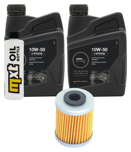 Inspektionspaket 2L 10W-50 + Ölfilter für KTM Enduro R 690 ccm Bj. 2009 - 2010