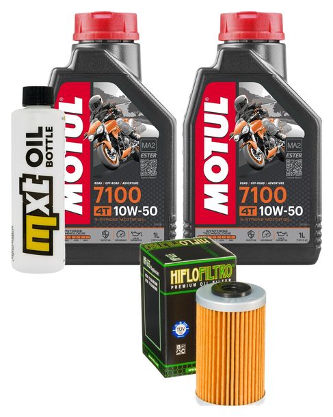 Inspektionspaket 2L 10W-50 + Ölfilter für KTM EXC i.e. Sixdays SX-F Racing SX SMR 450 ccm Bj. 2013 - 2016