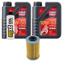 Inspektionspaket 2L 10W-50 + Ölfilter für KTM EXC i.e. Sixdays SX-F Racing SX SMR 450 ccm Bj. 2013 - 2016