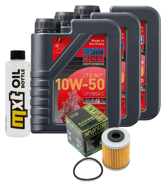 Inspektionspaket 3L 10W-50 + Ölfilter für KTM SXC 625 ccm Bj. 2005