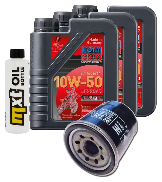 Inspektionspaket 3L 10W-50 + Ölfilter für KTM SXC 625 ccm Bj. 2005