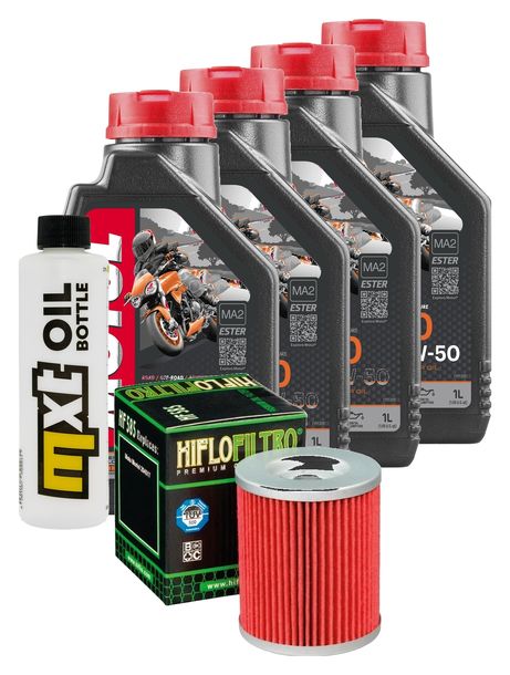 Inspektionspaket 4L 10W-50 + Ölfilter für Moto-Morini 9.5 Corsaro 950 / 1200 ccm Bj. 2006 - 2011