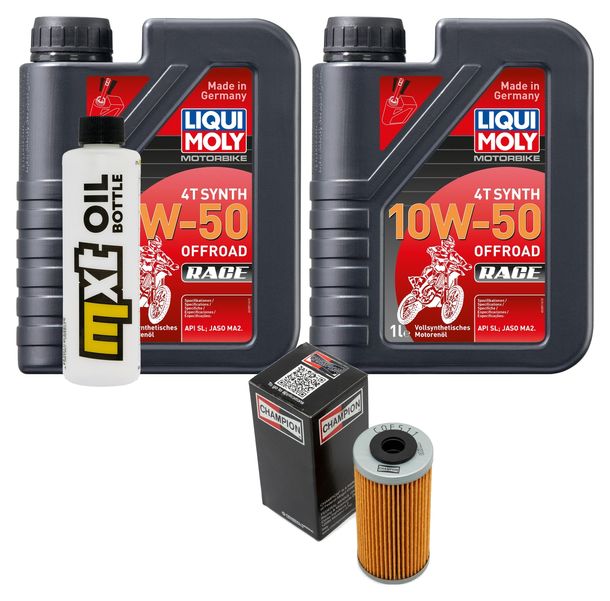 Inspektionspaket 2L 10W-50 + Ölfilter für Sherco SEF 4.5 i R Sixdays 450 ccm Bj. 2015