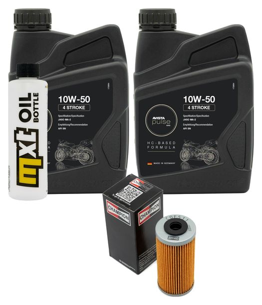 Inspektionspaket 2L 10W-50 + Ölfilter für Sherco SEF 4.5 i R Sixdays 450 ccm Bj. 2015