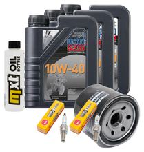 Inspectiepakket 3L 10W-40 + oliefilter + 2x bougie voor Suzuki SV S SF DL V-Strom 650 ccm Bj. 2007 - 2011