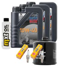 Inspectiepakket 3L 10W-40 + oliefilter + 2x bougie voor Suzuki SV S SF DL V-Strom 650 ccm Bj. 2007 - 2011