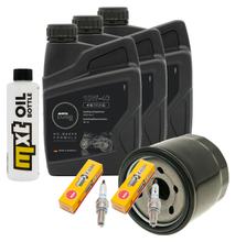 Inspection package 3L 10W-40 + oil filter + 2x spark plug for Suzuki SV S SF DL V-Strom 650 ccm Year 2007 - 2011