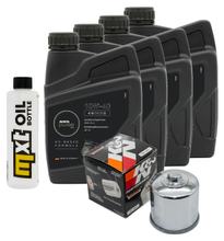 Pacchetto di ispezione 4L 10W-40 + filtro olio + 4x candela per Suzuki GSF Bandit N S 1200 ccm Anno 2002 - 2005